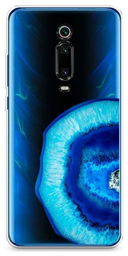 Силиконовый чехол "Голубой минерал" на Xiaomi Mi 9T Pro / Сяоми Ми 9Т Про