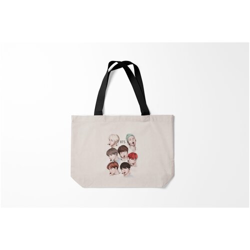 фото Сумка-шоппер / 46х35 см / k pop / bts burnettie