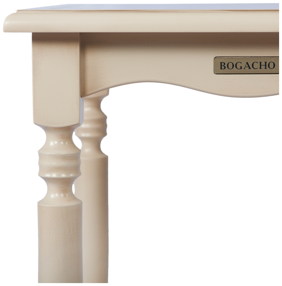 Журнальный столик Bogacho Оникс 1 кремового цвета ручная работа - фотография № 10