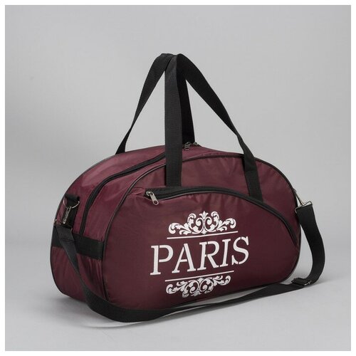 фото Сумка спортивная , 19х25х43 см, плечевой ремень, бордовый, красный нет бренда