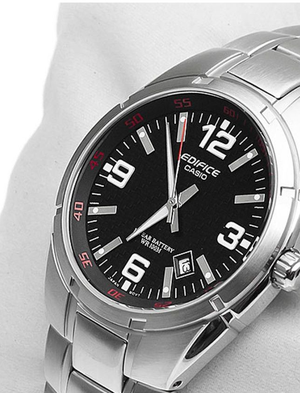 Наручные часы — Яндекс черный низкой на интернет-магазине Edifice в серебряный, Маркете CASIO EF-125D-1A, цене по купить