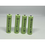 Батарейки Аккумуляторные NI-MH , AAA, 1100mAh , 1.2 V - 4 шт в упаковке, мизинчиковые. - изображение