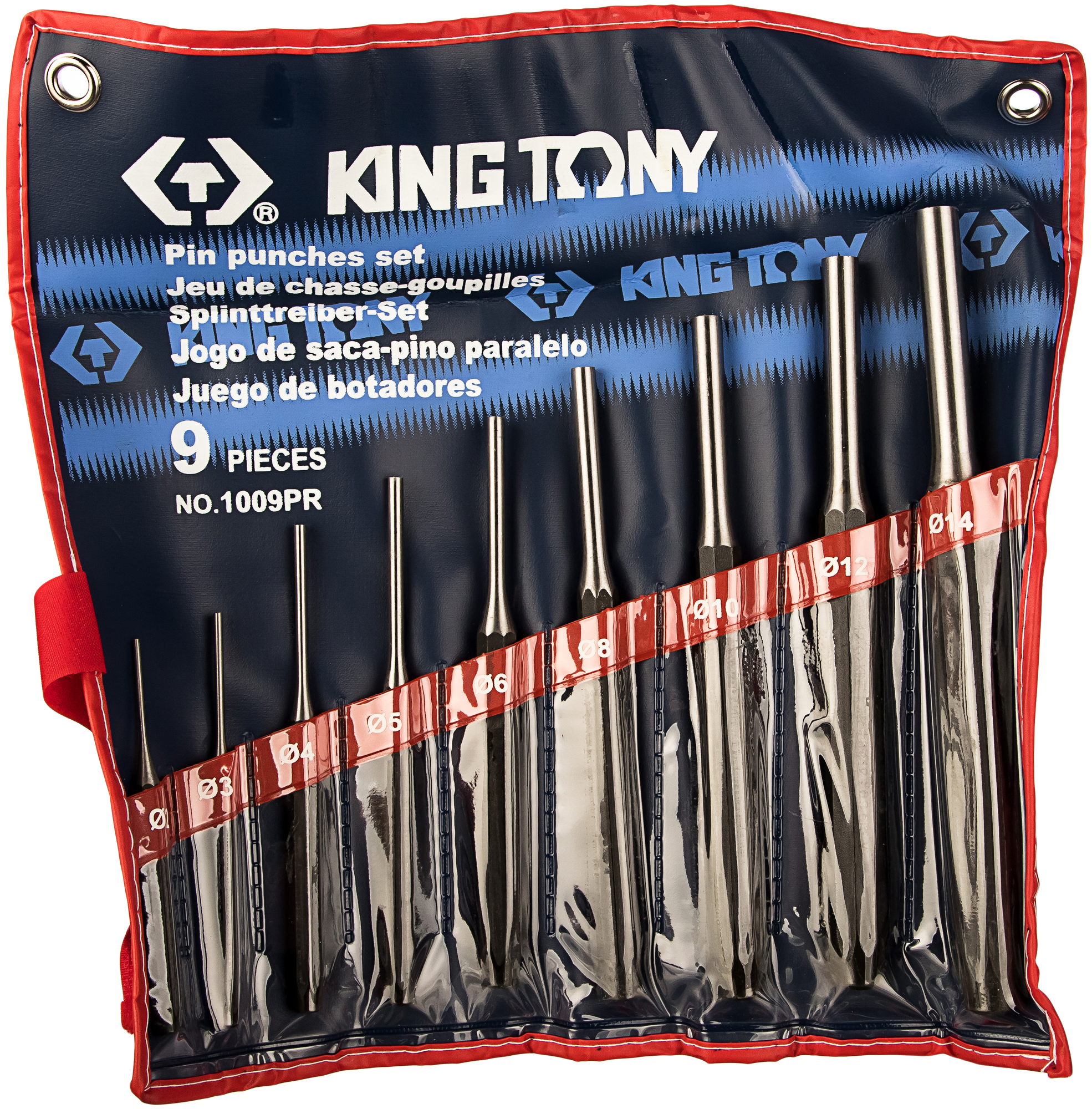 Выколотки комплект 9 предметов King Tony 1009PR