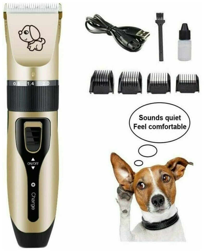Набор для стрижки животных Pet Grooming Hair Clipper Kit - фотография № 4