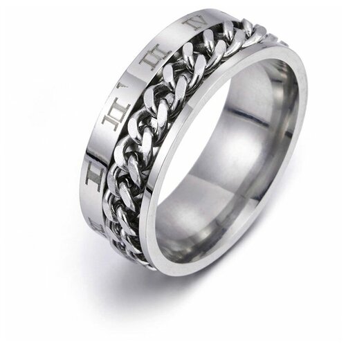 Кольцо помолвочное TASYAS, размер 22, серебряный кольцо нержавеющая сталь размер 22