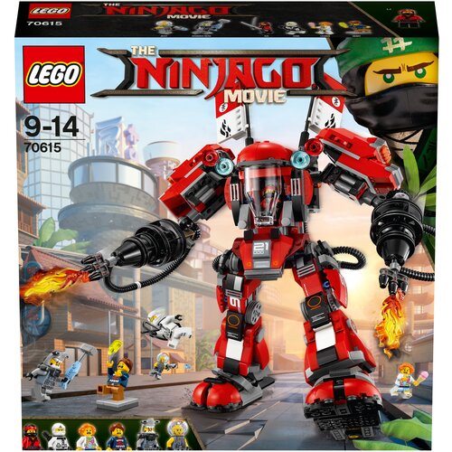 lego ninjago огненный робот кая LEGO The Ninjago Movie 70615 Огненный робот Кая, 944 дет.