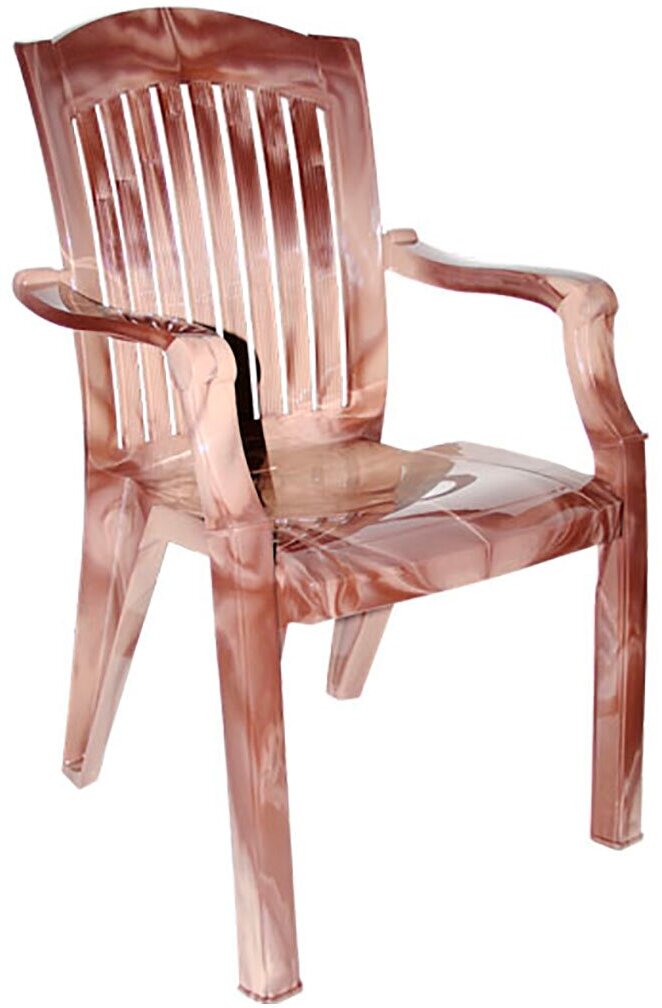 Кресло пластиковое Стандарт Пластик Премиум-1 Лессир 90 x 45 x 56 cм макоре
