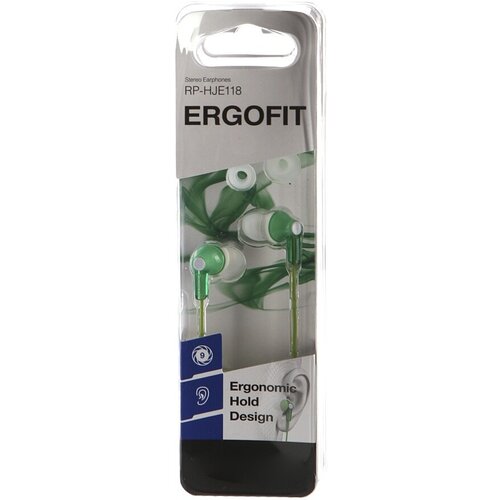 Наушники Panasonic RP-HJE118 GU-G Green 162200₽