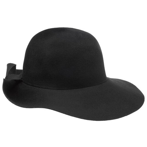 шляпа канотье betmar демисезонная шерсть утепленная размер 56 коричневый Шляпа Betmar, размер 56, черный