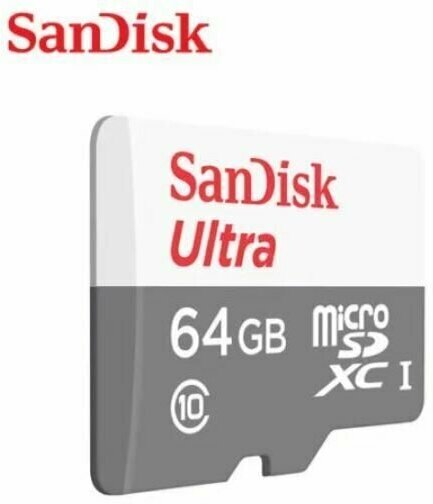 Карта памяти SanDisk Ultra Micro SDXC, 64 Гб