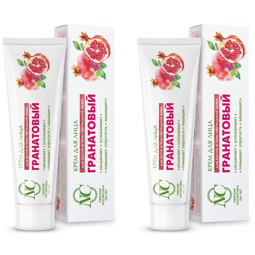 фото Нк гранатовый крем д/лица д/сух. кожи 40мл (набор из 2х шт) невская косметика