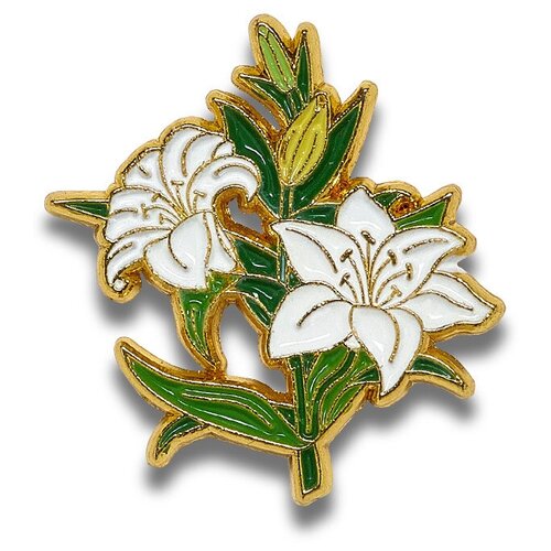 Значок PinPinPin Лилия белая