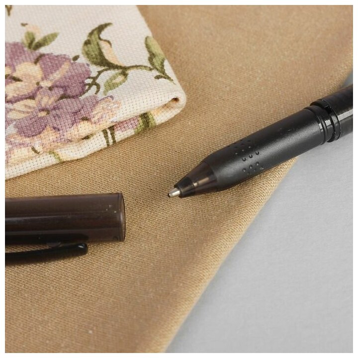 Ручка для ткани, термоисчезающая, цвет чёрный №02 - фотография № 8