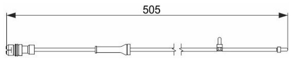 H&Q 5015PC116 Датчик износа колодок