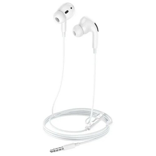 Гарнитура Hoco M1 Pro (вакуумные) Белая проводные наушники с микрофоном apple earpods 3 5 mm headphone plug