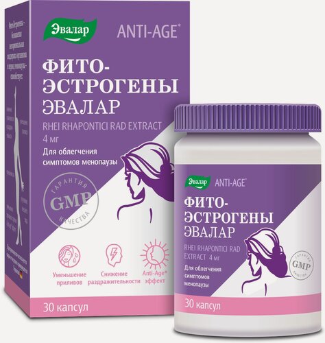 Изображение товара ФитоЭстрогены, кишечнорастворимые, 30 капсул, Эвалар