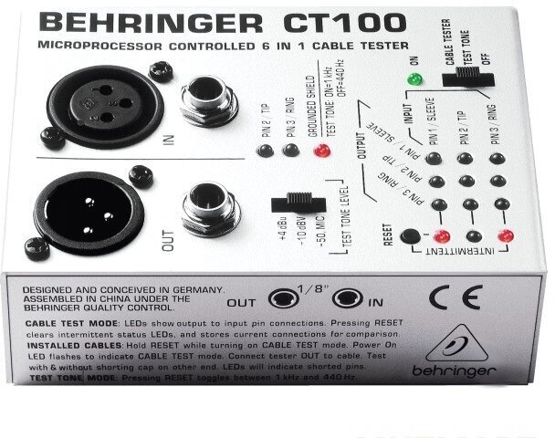 Behringer CT100 Микропроцессорный универсальный тестер