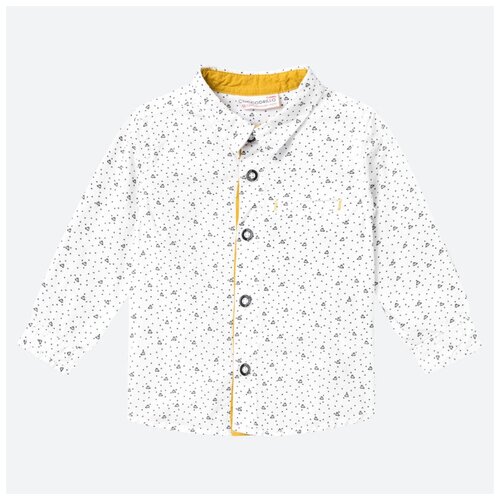 фото Рубашка coccodrillo z19136101pla-019 для мальчика, цвет белый, размер 74