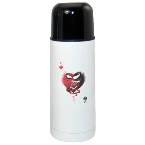 фото Термос coolpodarok человек паук и веном сердце арт масть