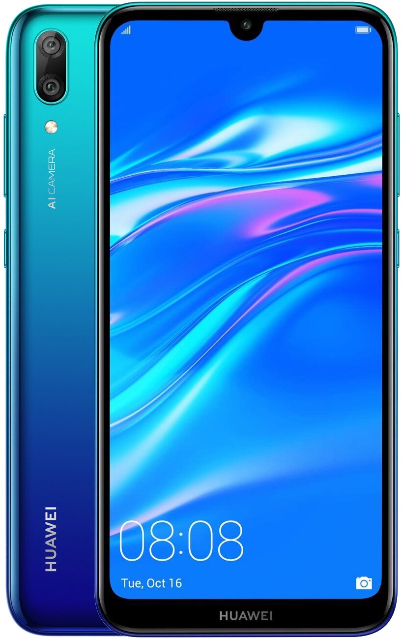 Смартфон HUAWEI Y7 pro 2019 4/64 ГБ Global, Dual nano SIM, синий
