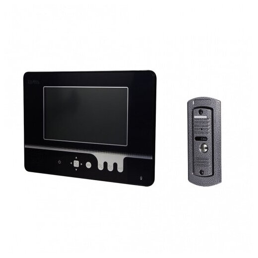 Zamel Комплект видеодомофона для одной семьи с цветным экраном 7 и антивандальной вызывной панелью (арт. VP-707P)