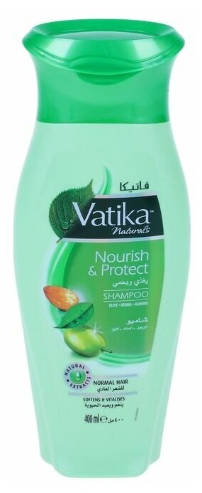Шампунь для волос Dabur VATIKA Naturals (Nourish & Protect) - Питание и защита 400 мл 1865372