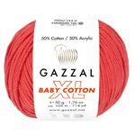Пряжа GAZZAL Baby Cotton XL, 50 % хлопок, 50 % акрил, 50 г, 105 м - изображение