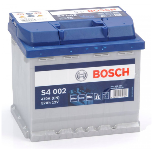 фото Аккумулятор bosch 0092s40020 s4 12v 52ah 470a
