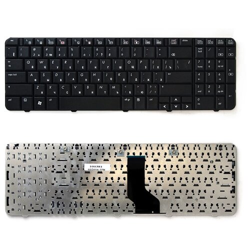 Клавиатура для ноутбука HP Compaq Presario CQ60 G60 CQ60-101er Series Плоский Enter Чёрная без рамки PN PK13CQ60150 1500₽