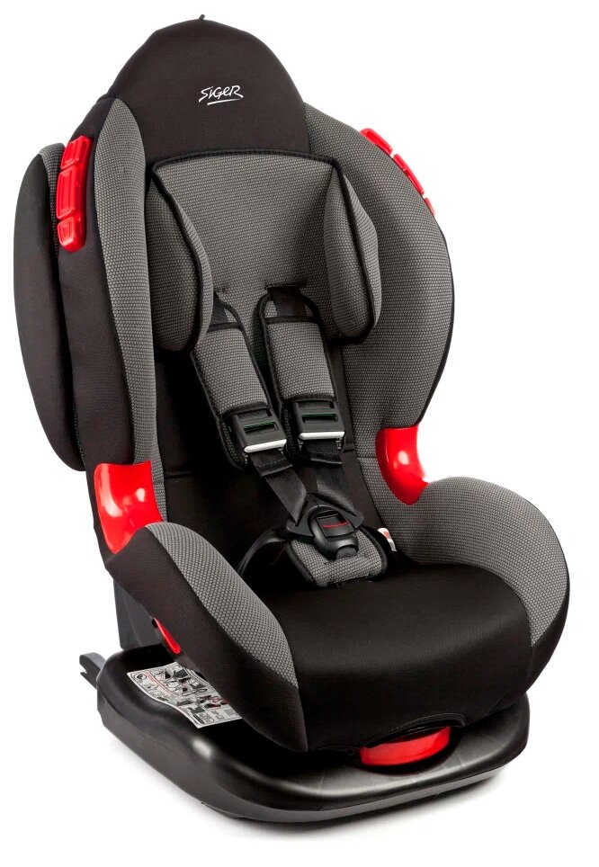 Автокресло Кокон Isofix Гр.1-2 9-25кг серый SIGER КРЕС0119