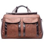 Дорожная сумка-саквояж, AST, коричневый, экокожа - изображение