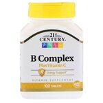 21st Century B Complex Plus Vitamin C 100 таблеток - изображение