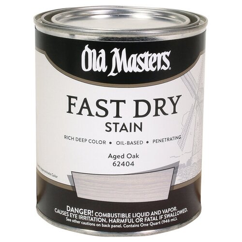 Пропитка по дереву для внутренних работ Fast Dry Wood Stain Old Masters, прозрачная база Natural, 0,946 литра пропитка по дереву для внутренних работ fast dry wood stain old masters прозрачная база natural 0 946 литра