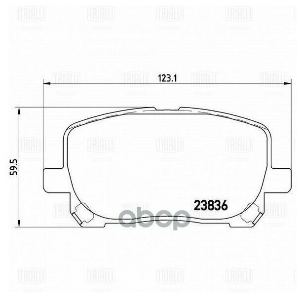 Колодки Тормозные Передние К-Кт Toyota Picnic 2.0/2.0Tdi 01>/Pontiac Vibe (2002>) +Corolla/Matrix Usa Trialli арт. PF4348