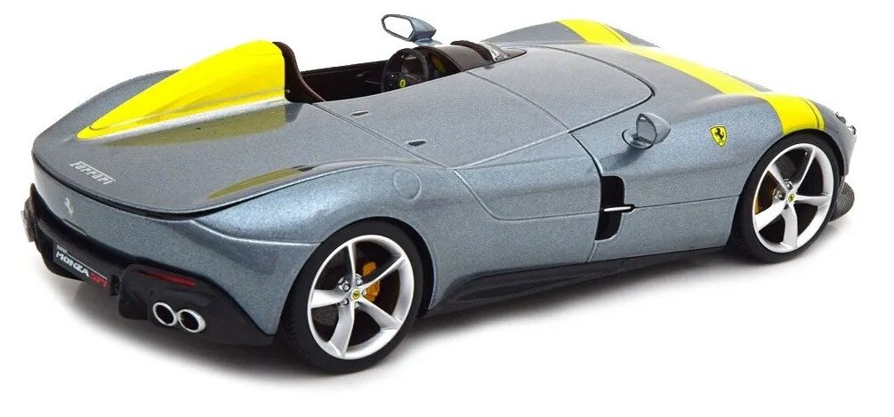 Bburago Коллекционная машинка Феррари 1:18 Ferrari , серебристая - фото №3