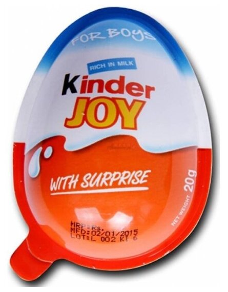 Яйцо шоколадное KINDER Joy для мальчиков 20 г (24 шт) - фотография № 9