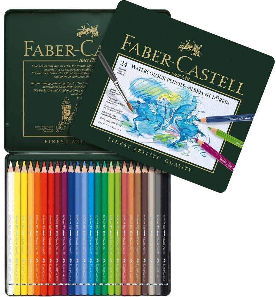 Акварельные карандаши Faber Castell Набор акварельных карандашей 24 цвета Faber Castell Albrecht Durer