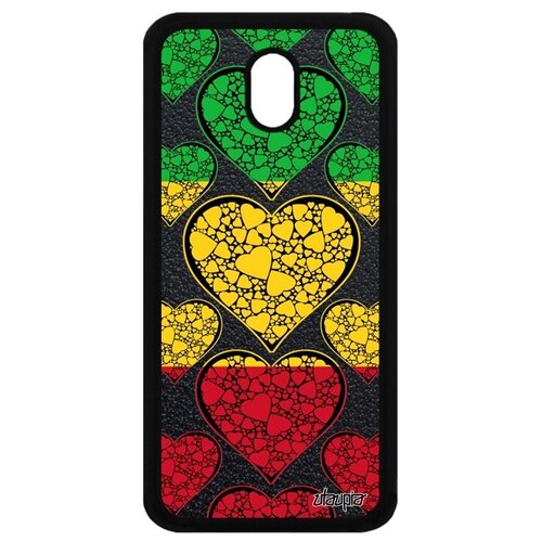 фото Простой чехол на мобильный // galaxy j3 2017 // "флаг мали с сердцем" патриот любовь, utaupia, цветной