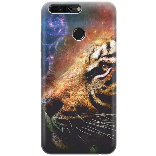 фото Силиконовый чехол на honor 8 pro / хонор 8 про с принтом "космический тигр" gosso