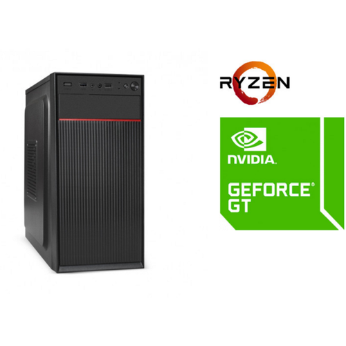 TopComp AK 121978806 AMD Ryzen 5 5500/Amd A520/8 /HDD 1000/SSD 240/NVIDIA GeForce GT 1030 2gb/black