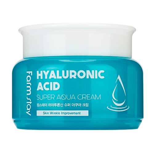 Купить Farmstay Hyaluronic Acid Super Aqua Cream Крем для лица с гиалуроновой кислотой, 100 мл