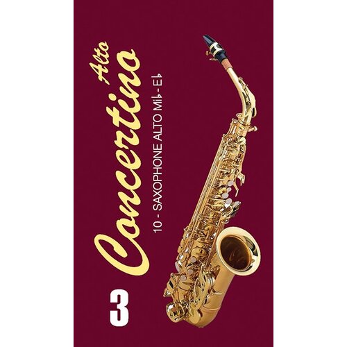FR17SA04 Concertino Трости для саксофона альт № 3 (10шт), FedotovReeds трости для саксофона альт vandoren 2 jsr612 3 3шт