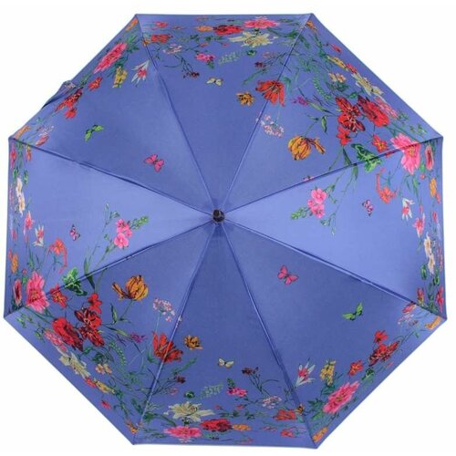 Зонт-трость FLIORAJ, синий зонт трость meddo полуавтомат купол 84 см система антиветер для девочек черный