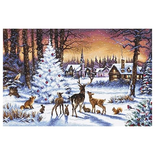 фото Набор для вышивания letistitch 947 рождественский лес