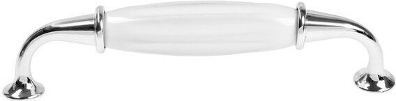 Ручка скоба STYLISH CAPPIO Ceramics 003, керамическая 96 мм, хром - фотография № 2