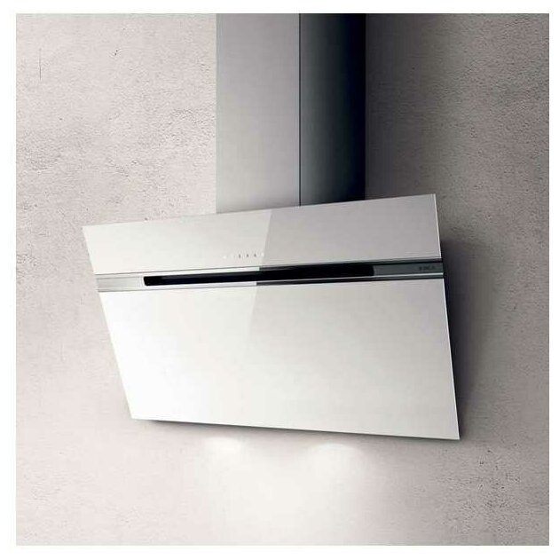 Кухонная вытяжка Elica STRIPE WH/A/90/LX (1200) NEW белое стекло + нерж. сталь