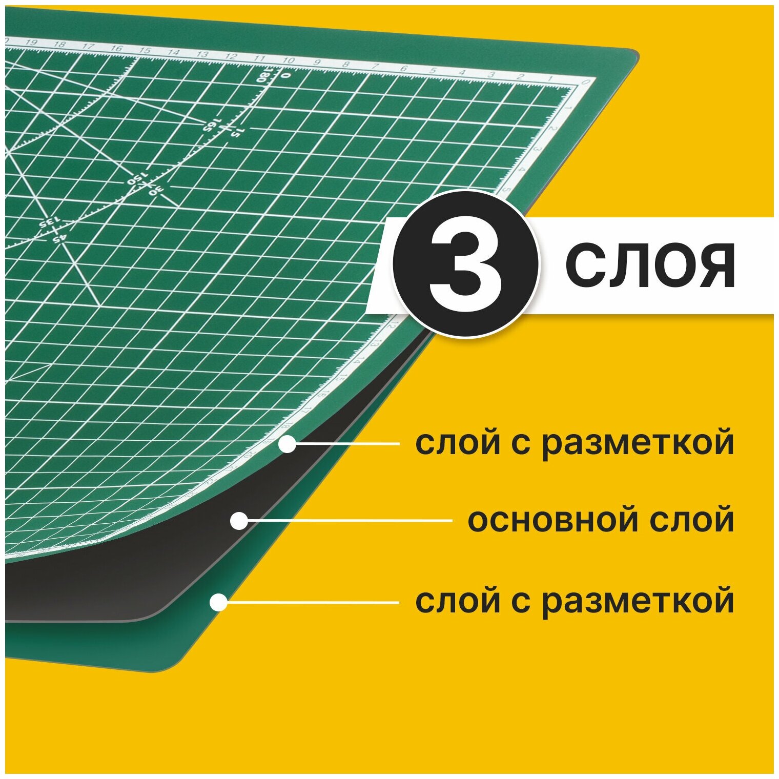 Настольное покрытие BRAUBERG 236904 45х30 см зеленый 1 шт. 45 см 30 см 1 см 3 мм 575 г - фото №16