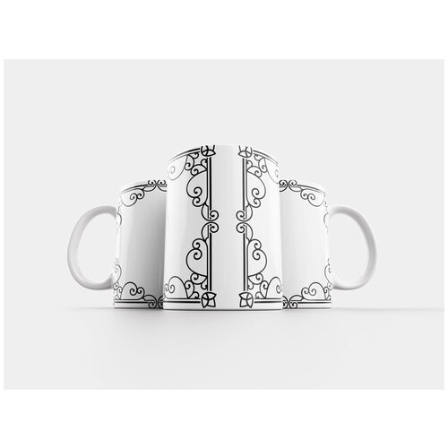 фото Кружка "рамка, орнаментальный, декоративный" 320 мл lotsprints