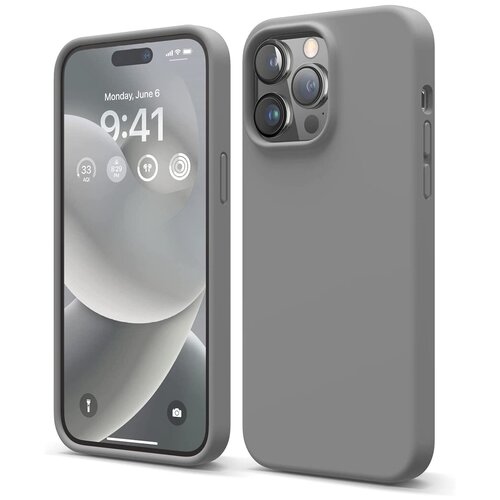 Чехол Elago Soft silicone для iPhone 14 Pro Max, цвет Темно-серый (ES14SC67PRO-DGY)