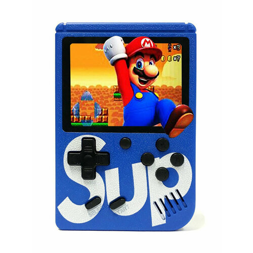 Портативная игровая приставка SUP GAME BOX PLUS 400 в 1 8 bit Blue портативная игровая приставка 8 bit sup game box 400 в 1 белый